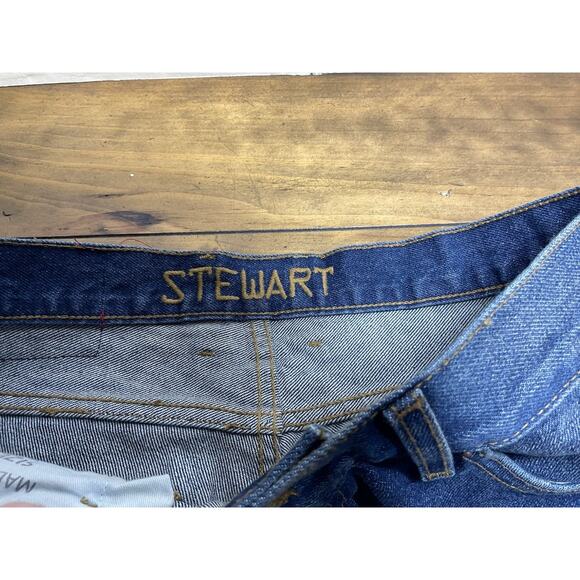 Kimes Ranch Men's Stewart Jeans Blue 100% Cotton Straight Leg 34x36 USA Made NWT - Picture 7 of 13